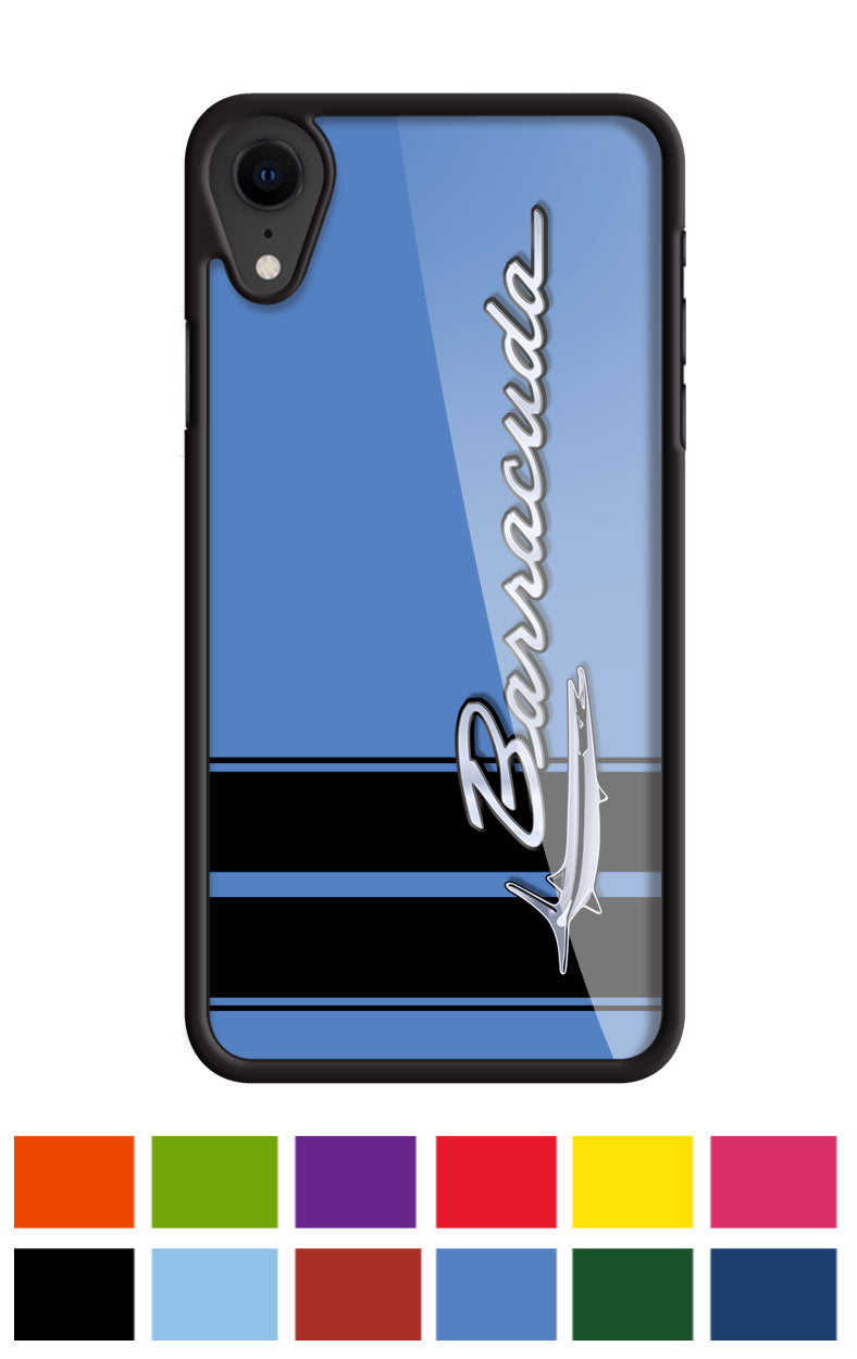 Plymouth Barracuda 1964 - 1969 Fish Emblem Smartphone Case - Racing Stripes