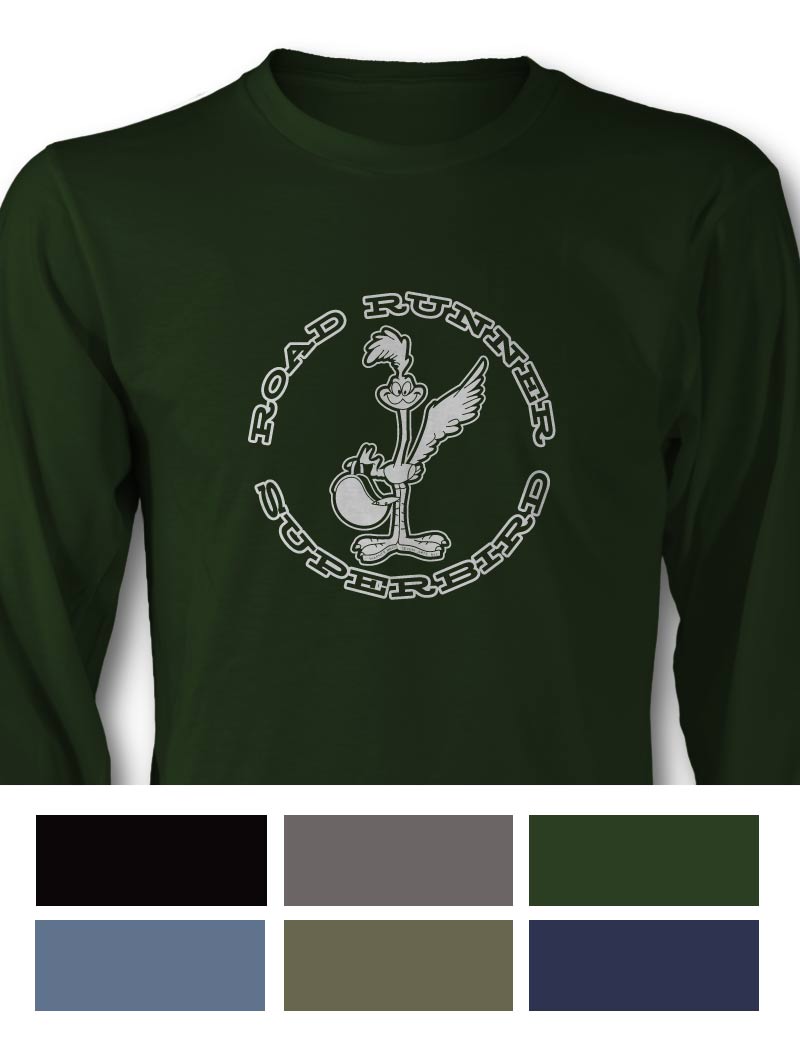  Emblem Plymouth Road Runner Superbird 1970 Long Sleeve T-Shirt - Side View