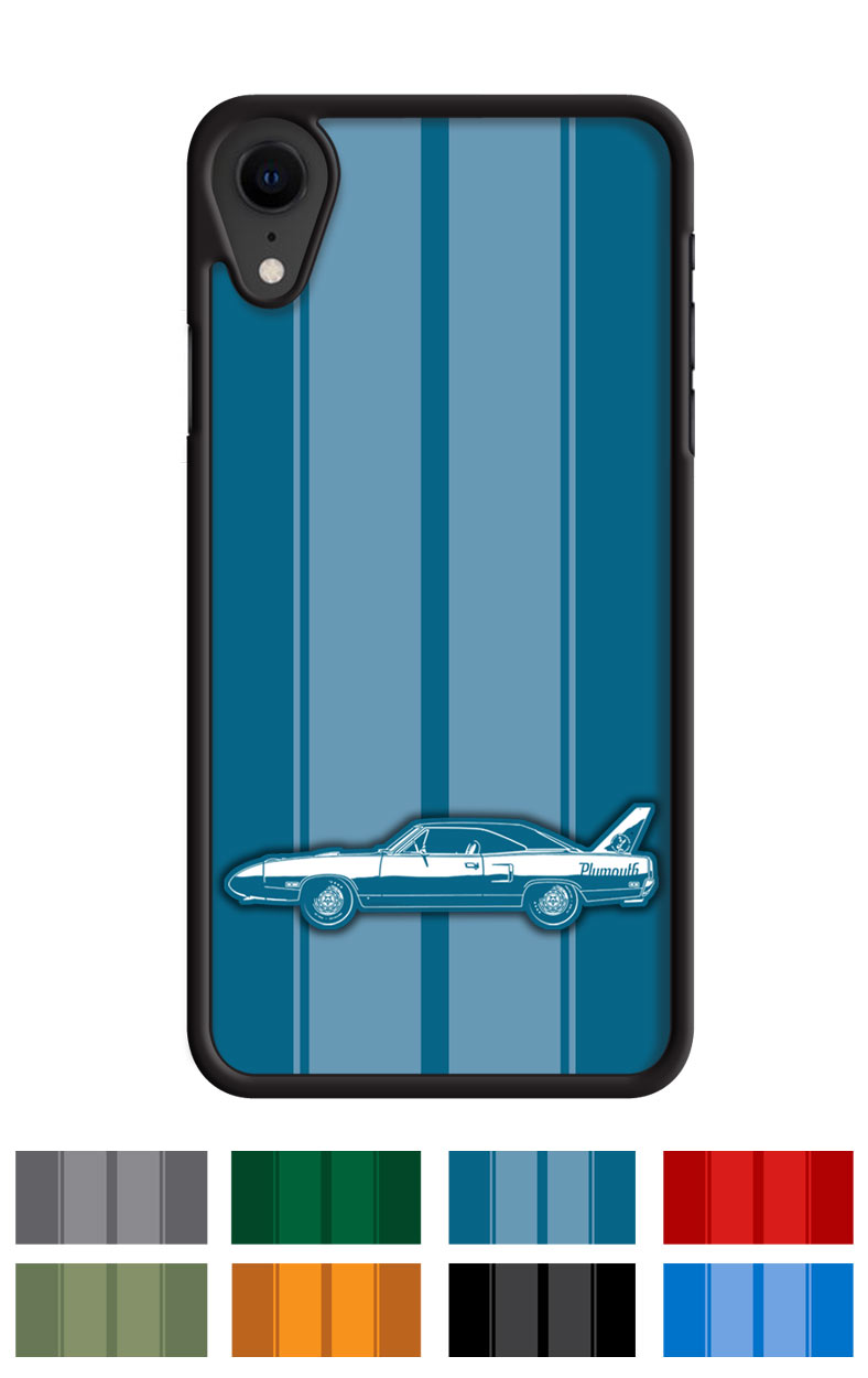 Plymouth Road Runner Superbird 1970 Coupe Smartphone Case - Racing Stripes