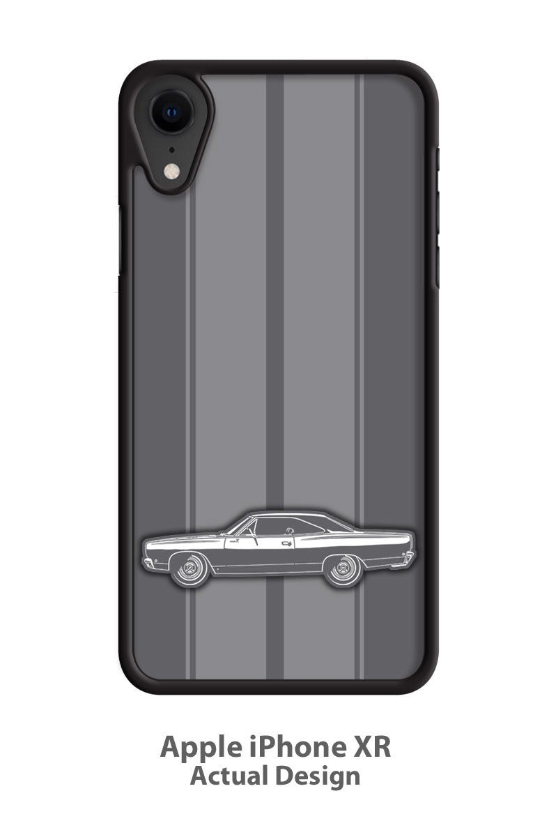 Plymouth Road Runner 1968 Coupe Smartphone Case - Racing Stripes
