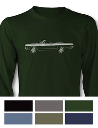 Plymouth Road Runner 1969 Convertible Long Sleeve T-Shirt - Side View