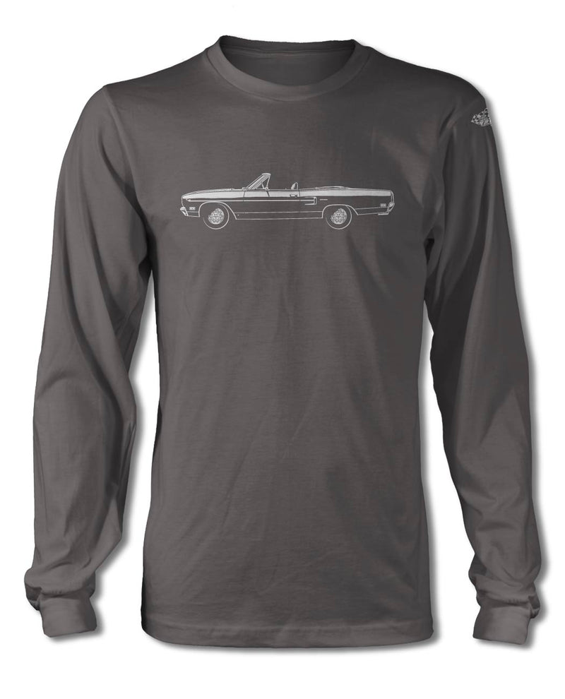 1970 Plymouth Road Runner Convertible T-Shirt - Long Sleeves - Side View
