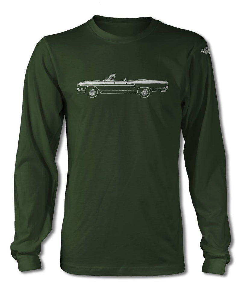 1970 Plymouth Road Runner Convertible T-Shirt - Long Sleeves - Side View