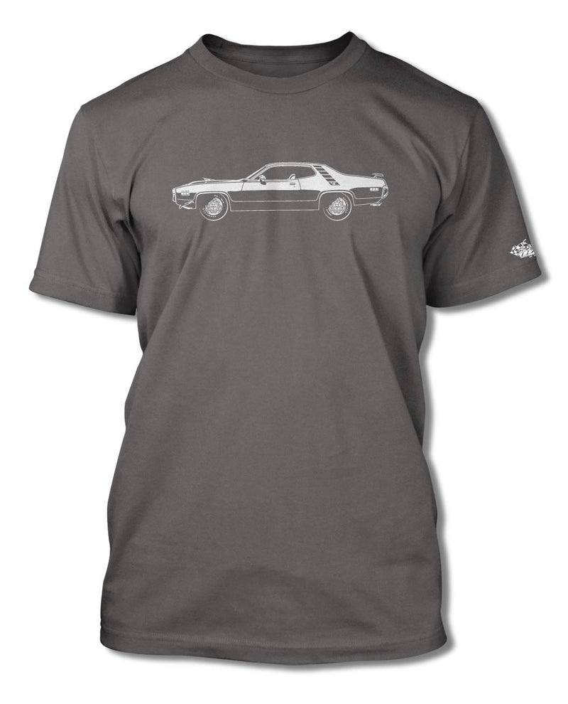 1971 Plymouth Road Runner HEMI Coupe T-Shirt - Men - Side View