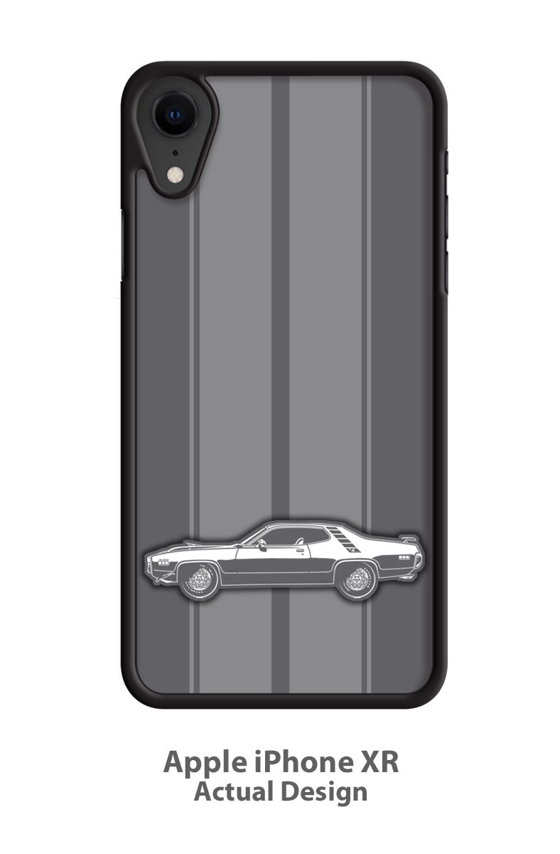 Plymouth Road Runner 1971 440 Coupe Smartphone Case - Racing Stripes