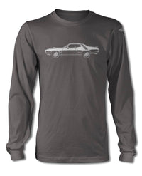 1972 Plymouth Road Runner 400 Coupe T-Shirt - Long Sleeves - Side View