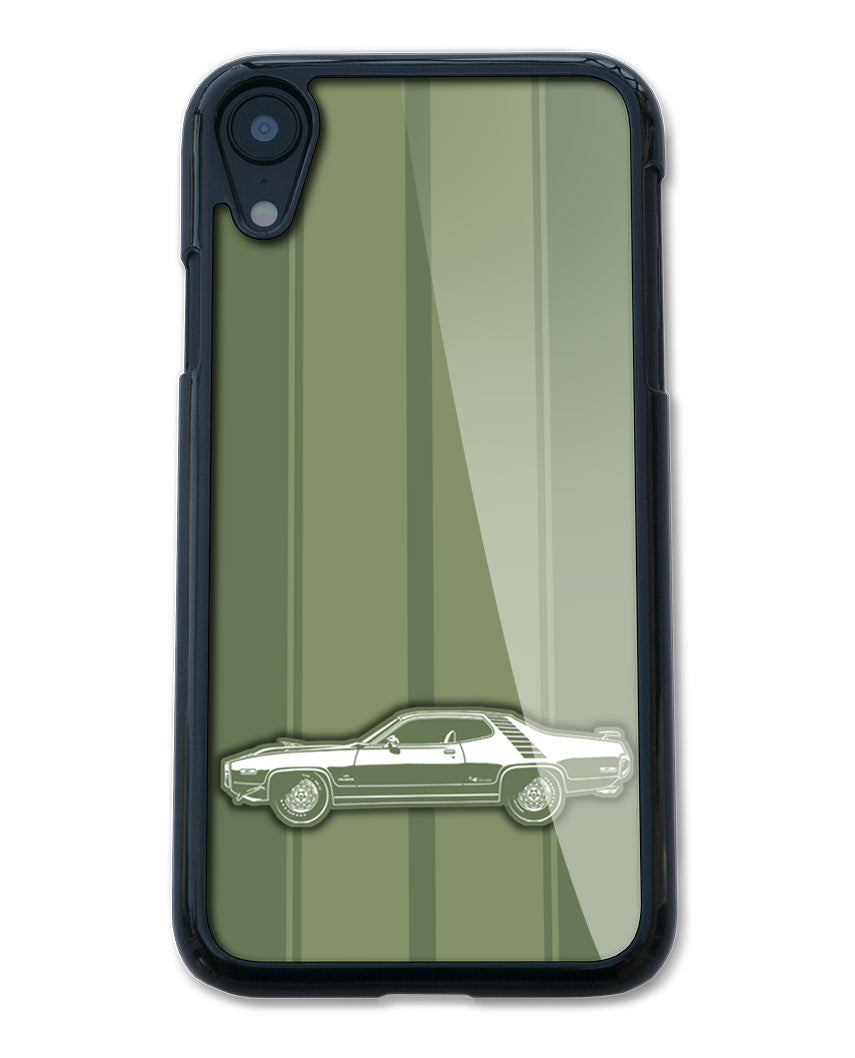 1972 Plymouth Road Runner 340 Coupe Smartphone Case - Racing Stripes