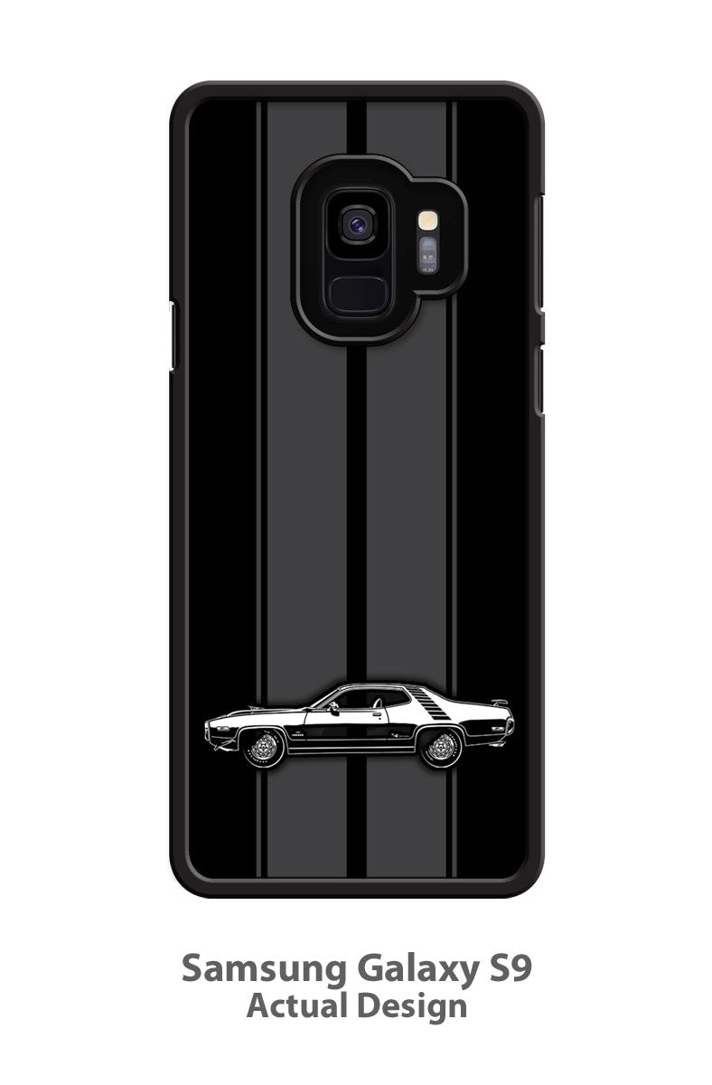 Plymouth Road Runner 1972 400 Coupe Smartphone Case - Racing Stripes