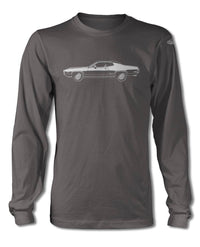 1972 Plymouth Road Runner Coupe T-Shirt - Long Sleeves - Side View