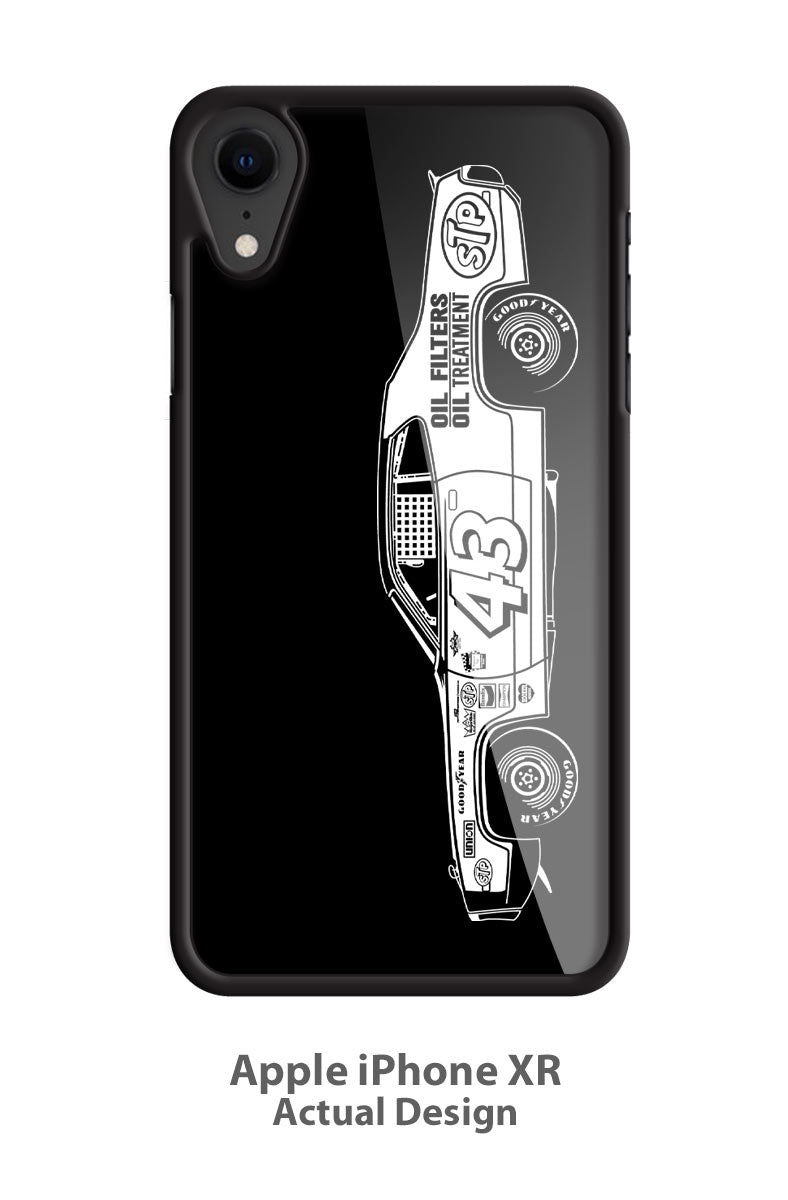Plymouth Road Runner 1972 R. PETTY - NASCAR Smartphone Case - Side View