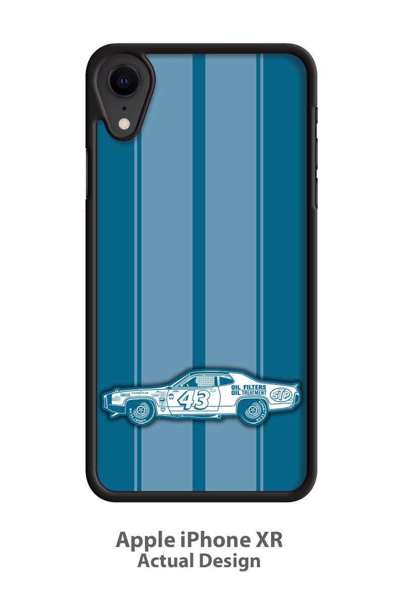 Plymouth Road Runner 1972 R. PETTY - NASCAR Smartphone Case - Racing Stripes