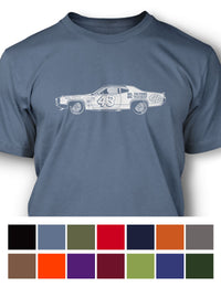 1972 Plymouth Road Runner R. PETTY - NASCAR T-Shirt - Men - Side View