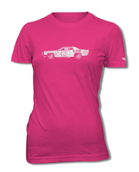 1972 Plymouth Road Runner R. PETTY - NASCAR T-Shirt - Women - Side View