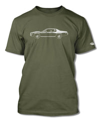 1974 Plymouth Road Runner Coupe T-Shirt - Men - Side View
