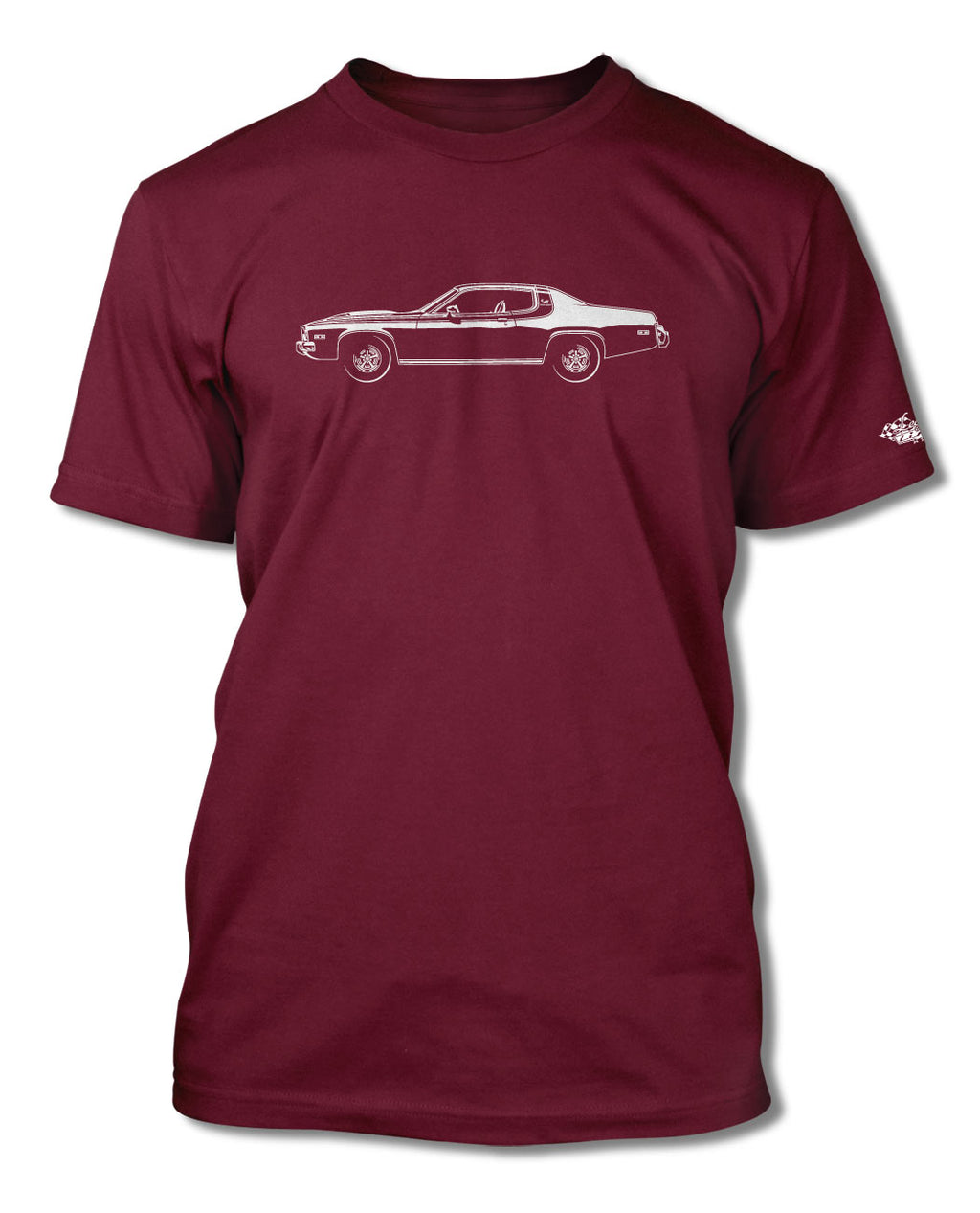 1974 Plymouth Road Runner Coupe T-Shirt - Men - Side View