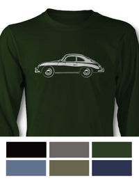 Porsche 356A Coupe Long Sleeve T-Shirt - Side View