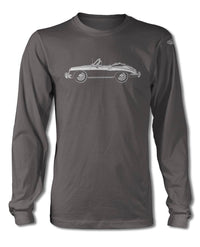 Porsche 356B Convertible T-Shirt - Long Sleeves - Side View