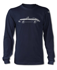 Porsche 356B Convertible T-Shirt - Long Sleeves - Side View