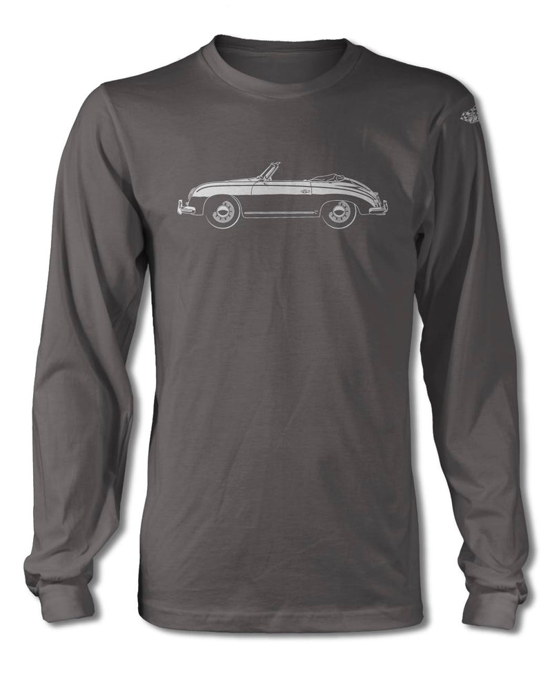 Porsche 356 Pre-A Convertible T-Shirt - Long Sleeves - Side View