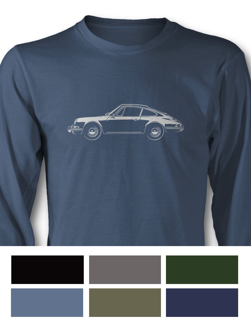 Porsche 911 1963 Coupe Long Sleeve T-Shirt - Side View