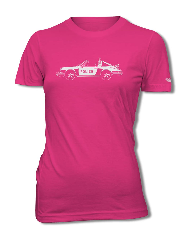 Porsche 911 Targa German Polizei (police) 1971 T-Shirt - Women - Side View