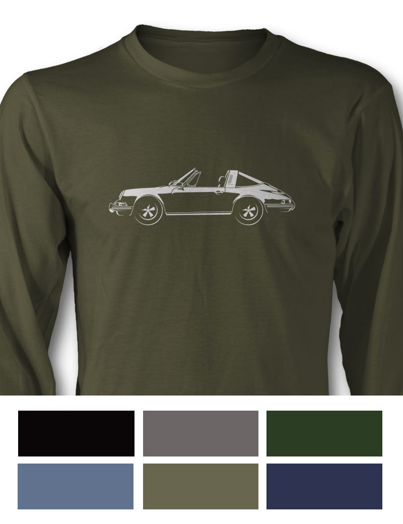 Porsche 911 Targa Long Sleeve T-Shirt - Side View