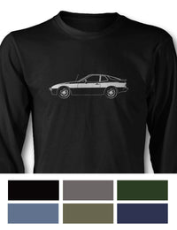 Porsche 944 924 Long Sleeve T-Shirt - Side View