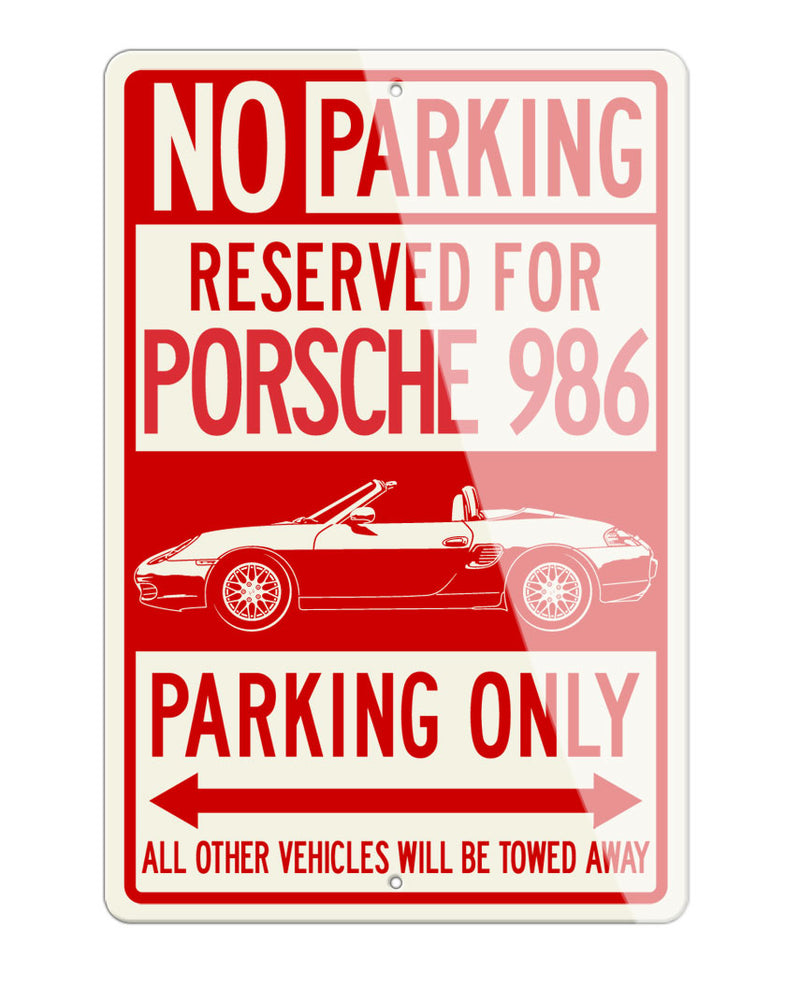 Porsche 986 Boxster Reserved Parking Only Sign
