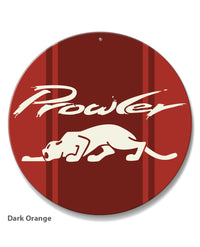 1997 - 2002 Plymouth Prowler Emblem Novelty Round Aluminum Sign