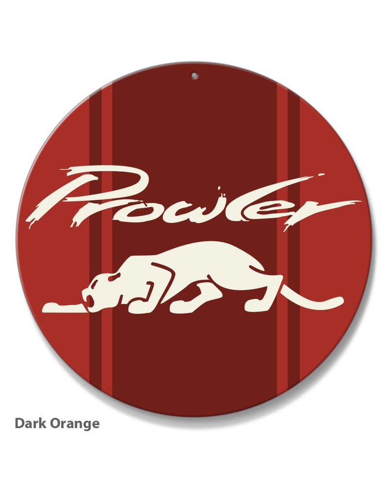 1997 - 2002 Plymouth Prowler Emblem Novelty Round Aluminum Sign