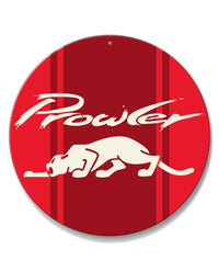 1997 - 2002 Plymouth Prowler Emblem Novelty Round Aluminum Sign