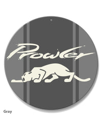 1997 - 2002 Plymouth Prowler Emblem Novelty Round Aluminum Sign