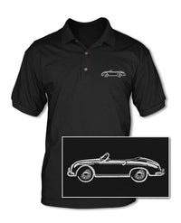 Porsche 356 Coupe - Adult Pique Polo Shirt - Side View