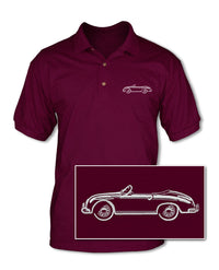 Porsche 356 Roadster - Adult Pique Polo Shirt - Side View