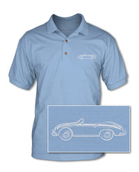 Porsche 356 Roadster - Adult Pique Polo Shirt - Side View