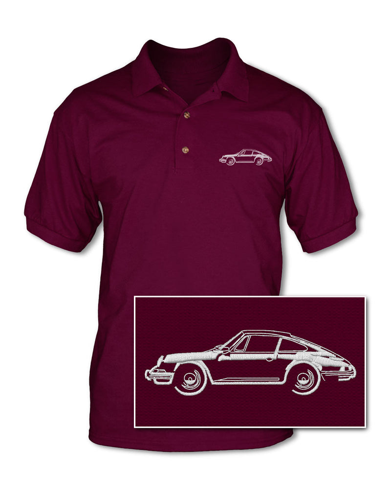 Porsche 912 Coupe - Adult Pique Polo Shirt - Side View