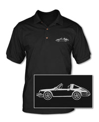 Porsche 911 Targa - Adult Pique Polo Shirt - Side View