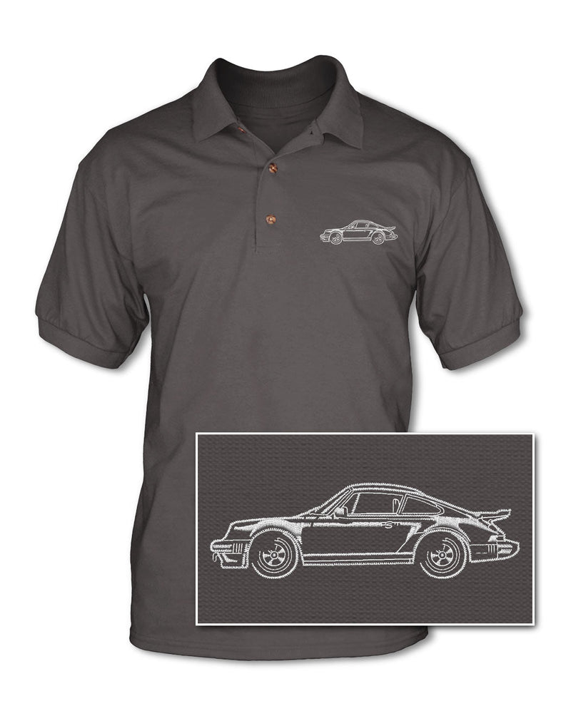 Porsche 911 Turbo - Adult Pique Polo Shirt - Side View
