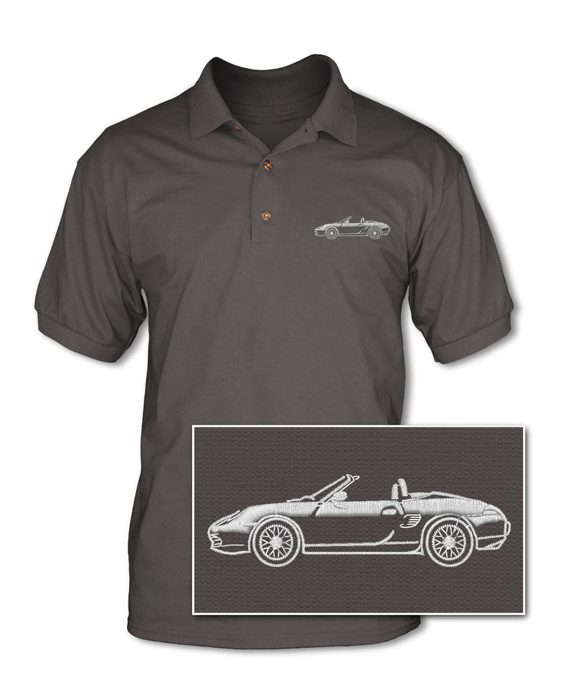 Porsche 986 Boxster - Adult Pique Polo Shirt - Side View