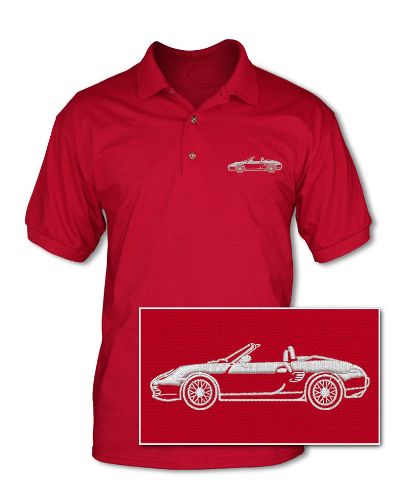 Porsche 986 Boxster - Adult Pique Polo Shirt - Side View