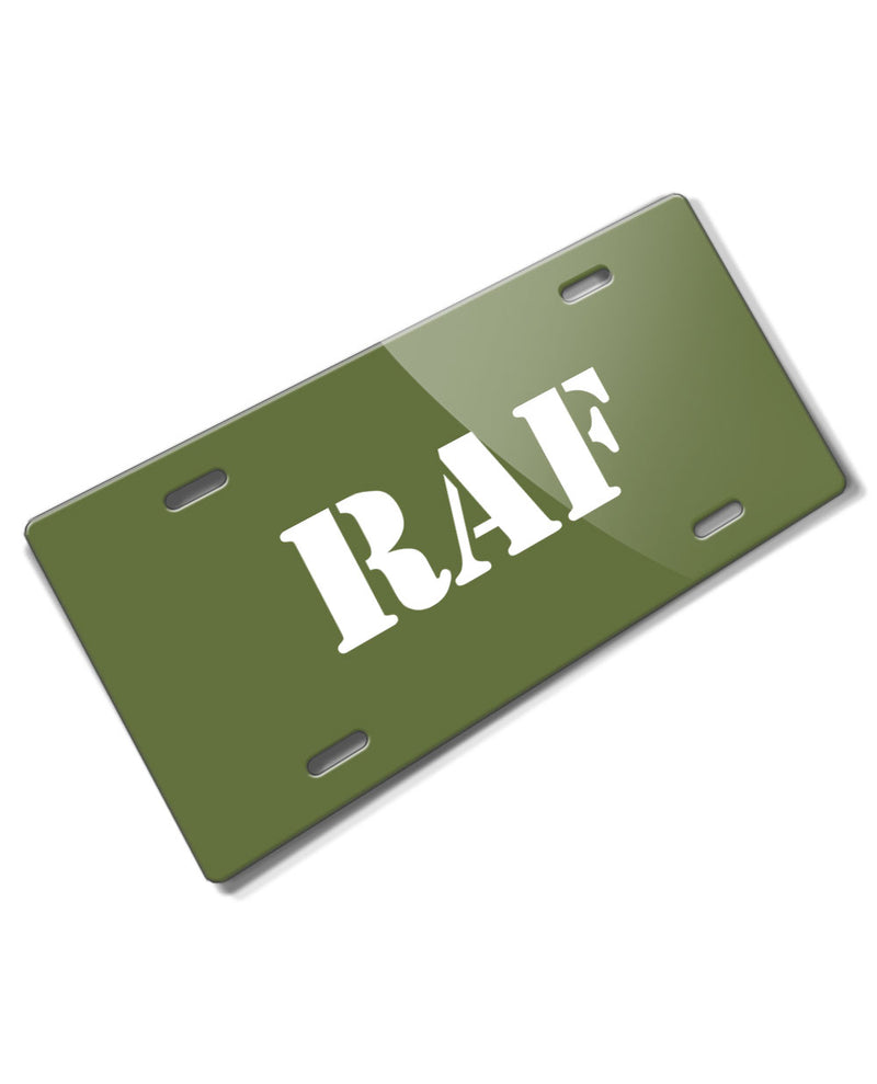 British Royal Air Force RAF Emblem Novelty License Plate