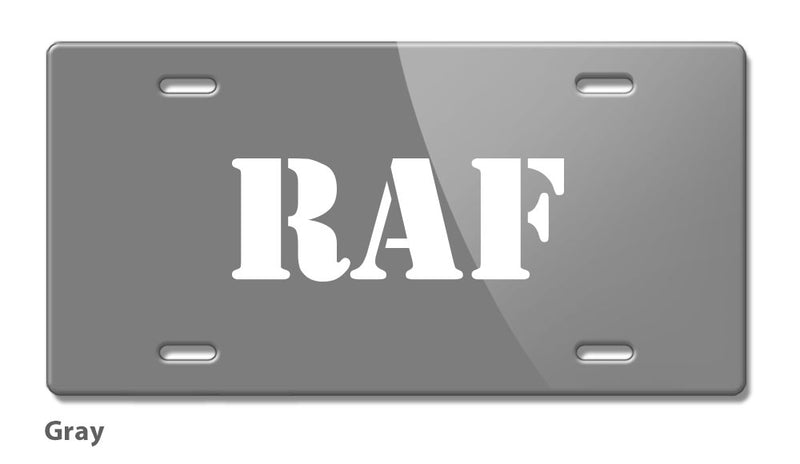 British Royal Air Force RAF Emblem Novelty License Plate