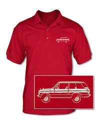 Range Rover Classic Adult Pique Polo Shirt - Side View