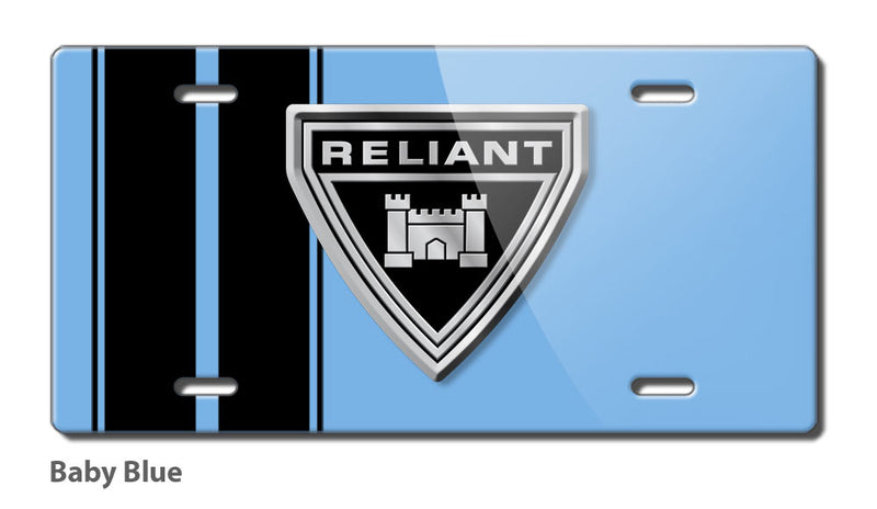 Reliant Emblem Novelty License Plate