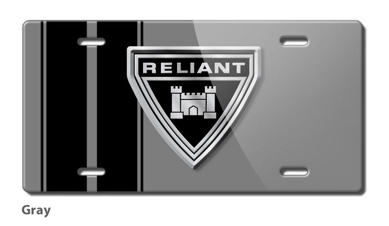 Reliant Emblem Novelty License Plate