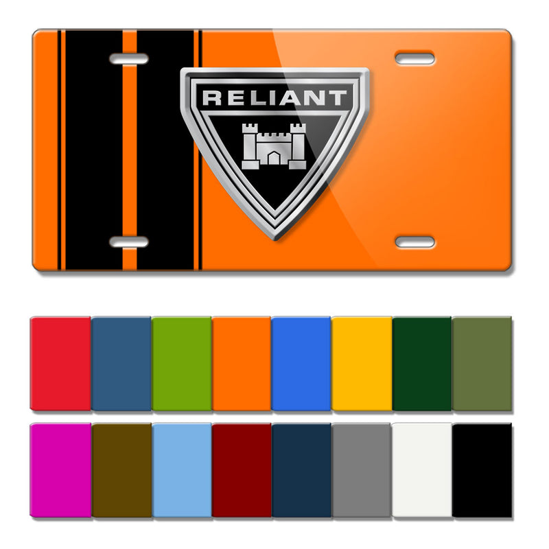 Reliant Emblem Novelty License Plate