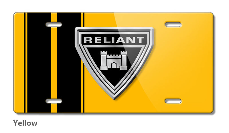 Reliant Emblem Novelty License Plate