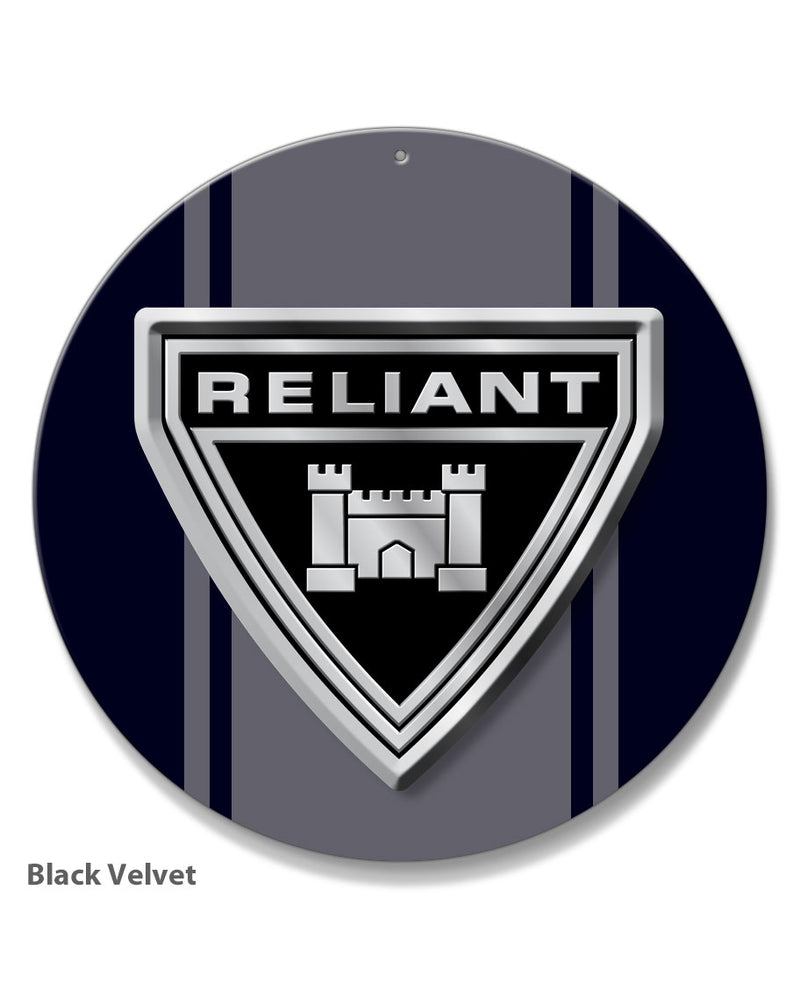 Reliant Emblem Round Aluminum Sign