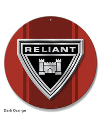 Reliant Emblem Round Aluminum Sign