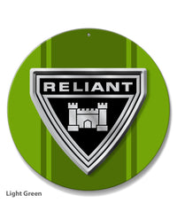 Reliant Emblem Round Aluminum Sign
